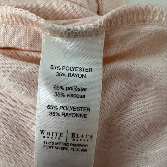 WHBM Sleeveless Slub Drape Top - Size Medium - Picture 4 of 10